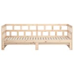 vidaXL Lit coulissant bois massif de pin 2x(90x200) cm