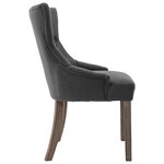 vidaXL Chaises à manger lot de 2 gris tissu