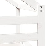 vidaXL Lit superposé avec toit blanc 90x200 cm bois de pin massif