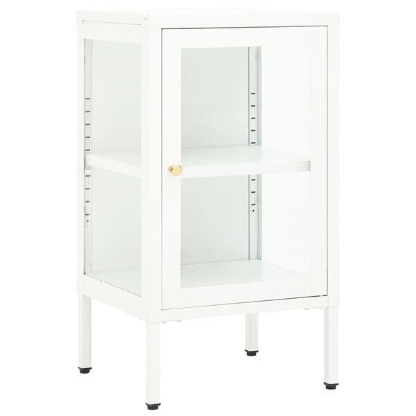 vidaXL Buffet 38x35x70 cm Métal et verre