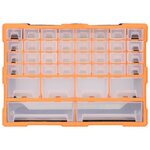 vidaXL Organisateur multi-tiroirs avec 38 tiroirs 52x16x37 5 cm