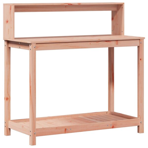 vidaXL Table de rempotage avec étagères bois massif de douglas