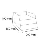 Corbeille À Courrier Combo 3 Niveaux Carton Teksto - Turquoise - X 4 - Exacompta