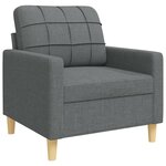 vidaXL Ensemble de canapés 4 Pièces repose-pied et coussins décoratifs