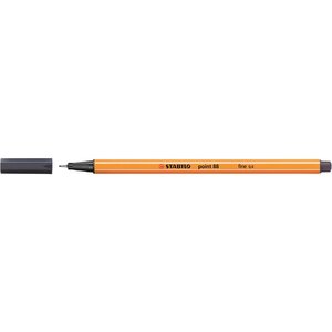 Stylo-Feutre POINT 88 Pointe Fine 0 4 mm gris de payne x 10 STABILO