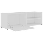 vidaXL Meuble TV Blanc 120x34x37 cm Bois d'ingénierie