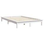 vidaXL Cadre de lit sans matelas blanc 140x190 cm bois de pin massif