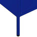vidaXL Armoire de rangement Bleu marine 80x35x101 5 cm Acier