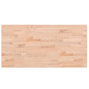 vidaXL Dessus de table 100x50x2 5cm rectangulaire bois massif de hêtre