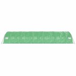 vidaXL Serre avec cadre en acier vert 60 m² 12x5x2 3 m