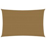 vidaXL Voile d'ombrage 160 g/m² Taupe 2 5x4 5 m PEHD