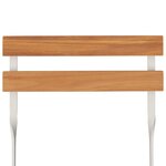 vidaXL Chaises de bistrot pliantes lot de 4 Bois d'acacia solide acier
