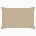 vidaXL Voile de parasol tissu oxford rectangulaire 2x4 5 m beige