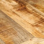 vidaXL Table à dîner Ø150x76 cm bois de manguier massif brut