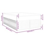 vidaXL Sommier à lattes de lit et matelas Gris clair 140x190cm Velours