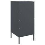 vidaXL Buffets 2 Pièces anthracite 36x39x79 cm acier laminé à froid