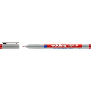 Feutre Non Permanent 151 F Rouge Pointe Fine 0 6 mm EDDING