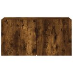 vidaXL Meuble TV mural chêne fumé 80x30x41 cm