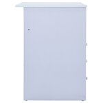 vidaXL Bureau pour enfants Inclinable Blanc