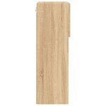 vidaXL Meuble TV avec lumières LED chêne sonoma 40 5x30x90 cm