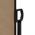 vidaXL Auvent latéral rétractable taupe 140x1000 cm