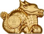 GREAT GILDED DRAGON Lunar Collection 1 Once Argent Monnaie 1000 Togrog Mongolia 2024