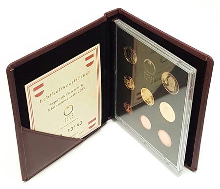 Coffret série euro BE Autriche 2003