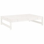 vidaXL Salon de jardin 6 Pièces Blanc Bois de pin massif