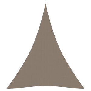 vidaXL Voile de parasol Tissu Oxford triangulaire 5x6x6 m Taupe