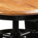vidaXL Tabourets de bar lot de 2 bois de manguier massif