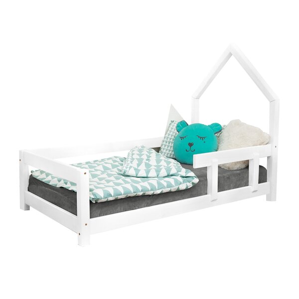 Lit cabane enfant POPPI 120 x 180 blanc 1