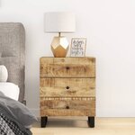 vidaXL Table de chevet 50x33x62 cm Bois de manguier et d'ingénierie