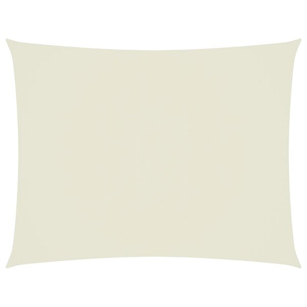 vidaXL Voile de parasol tissu oxford rectangulaire 6x7 m crème