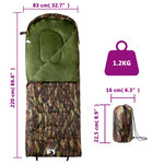 vidaXL Sac de couchage pour adultes camping 3-4 saisons
