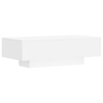 vidaXL Table basse blanc 100x49 5x31 cm bois d'ingénierie