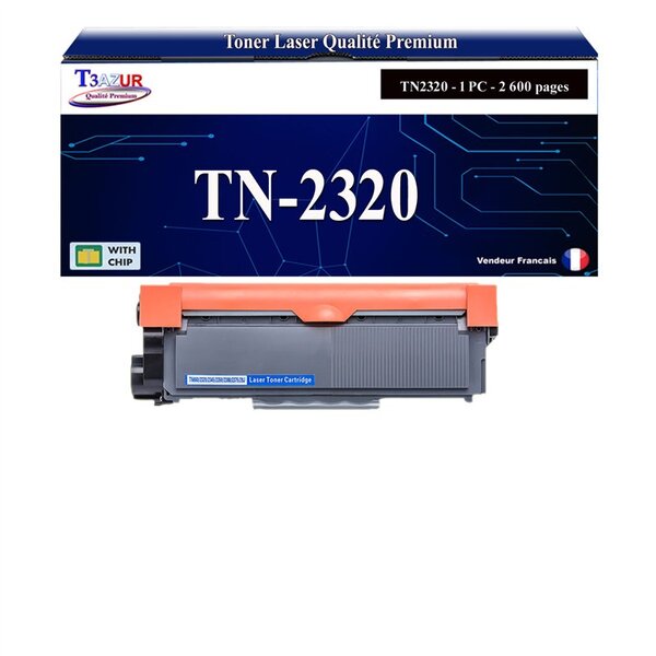 Toner compatible avec Brother TN2320 pour Brother MFC-L2700DN  L2700DW  L2720DW  L2740DW - 2 600 pages - T3AZUR