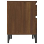 vidaXL Tables de chevet 2 Pièces Chêne marron 40x35x50 cm