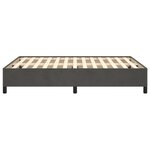 vidaXL Cadre de lit Gris foncé 140 x 200 cm Velours