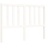 vidaXL Cadre de lit avec tête de lit blanc 140x190 cm bois massif
