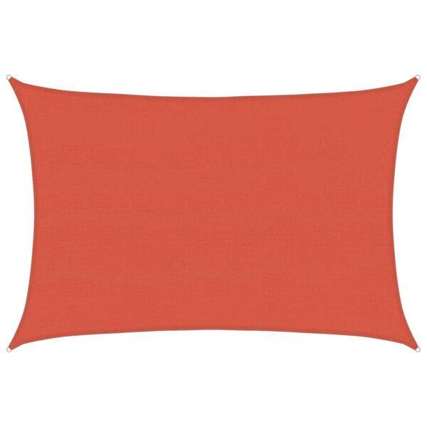 vidaXL Voile d'ombrage 160 g/m² Terre cuite 5x6 m PEHD