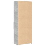 vidaXL Buffet haut gris béton 70x42 5x185 cm bois d'ingénierie