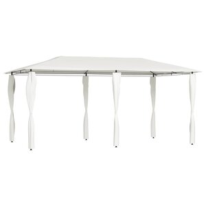 vidaXL Belvédère avec revêtement de poteaux 2 98x5 3x2 59 m 160 g/m²