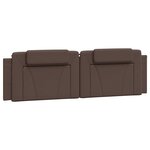 vidaXL Coussin de tête de lit marron 180 cm similicuir