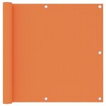 vidaXL Écran de balcon Orange 90x500 cm Tissu Oxford