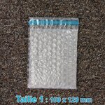 Lot de 1000 sachets bulles d'air 100x120 mm avec rabat adhésif