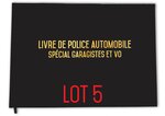 Registre spécial garagistes garages et VO - Livre de police automobile - 100 pages - Qualité premium UTTSCHEID X 5