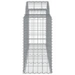 vidaXL Paniers à gabions arqués 40 Pièces 200x50x80/100 cm Fer galvanisé