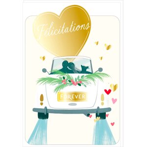 Carte de Vœux Thème Amour Party Time - Plusieurs Styles - Félicitations - Draeger
