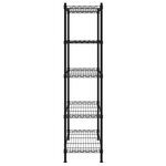vidaXL Étagère de rangement 5 niveaux 90x35x180 cm Noir 250 kg