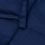 vidaXL Couverture lestée Bleu 235x290 cm 11 kg Tissu